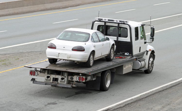 flatbed tow truck